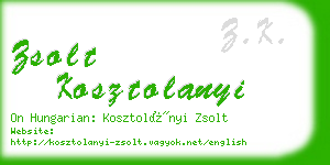 zsolt kosztolanyi business card